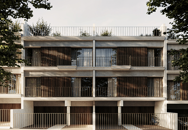 Velocity Midtown – townhouses with garages and roof terraces