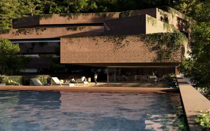 Velocity Lugan – infinity pool and terraced architecture