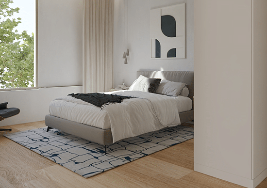 Velocity Pulse – bedroom with balcony door