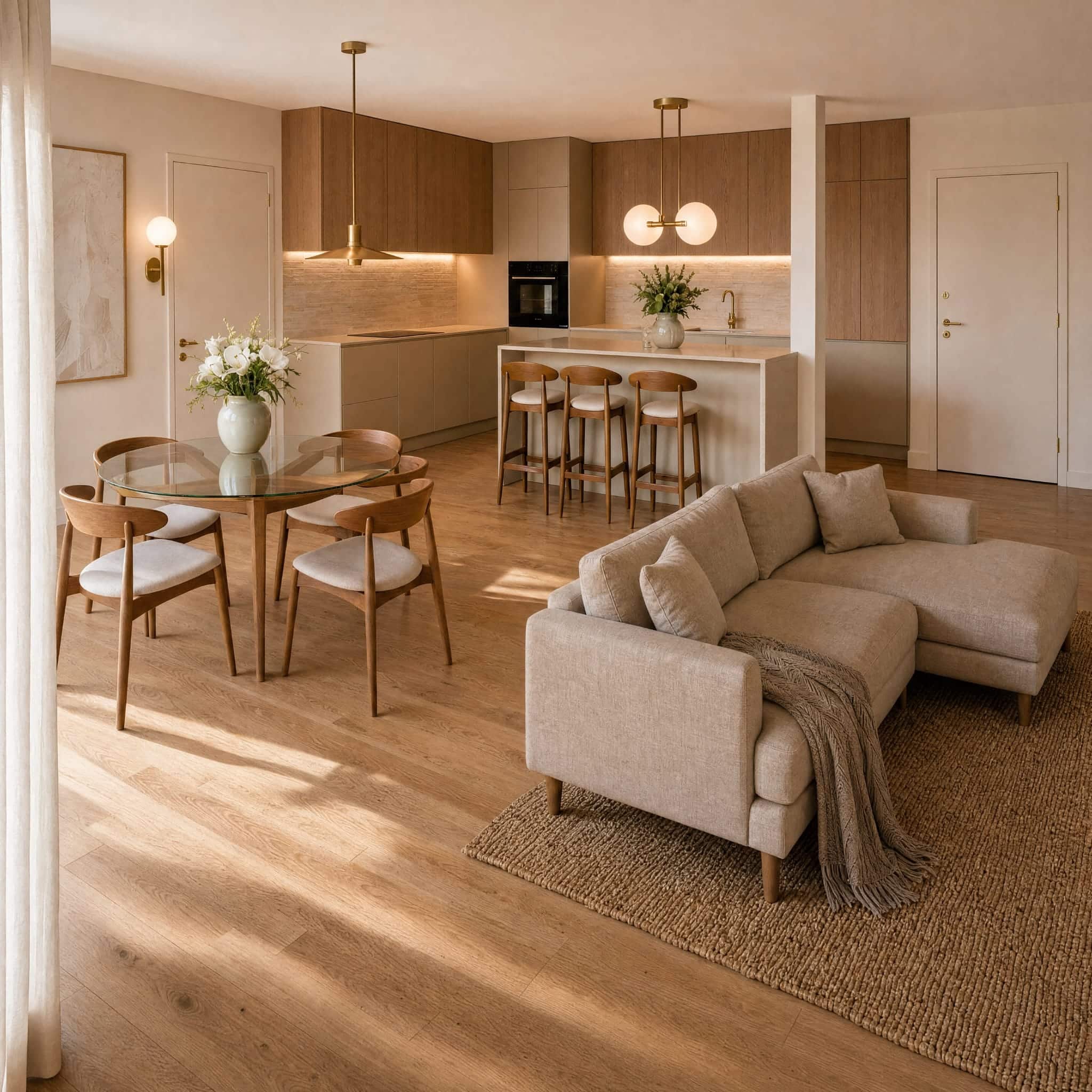 Velocity Pulse – open-plan kitchen, dining and living area